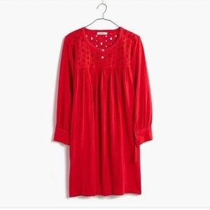 Madewell Daybreak Eyelet Linen Blend Dress Size XXS